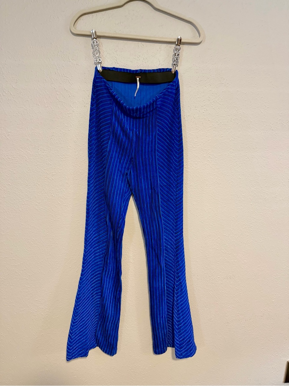 High Waisted Royal Blue FP Flares